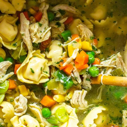Instant Pot Chicken Tortellini Soup | Dave Tavres
