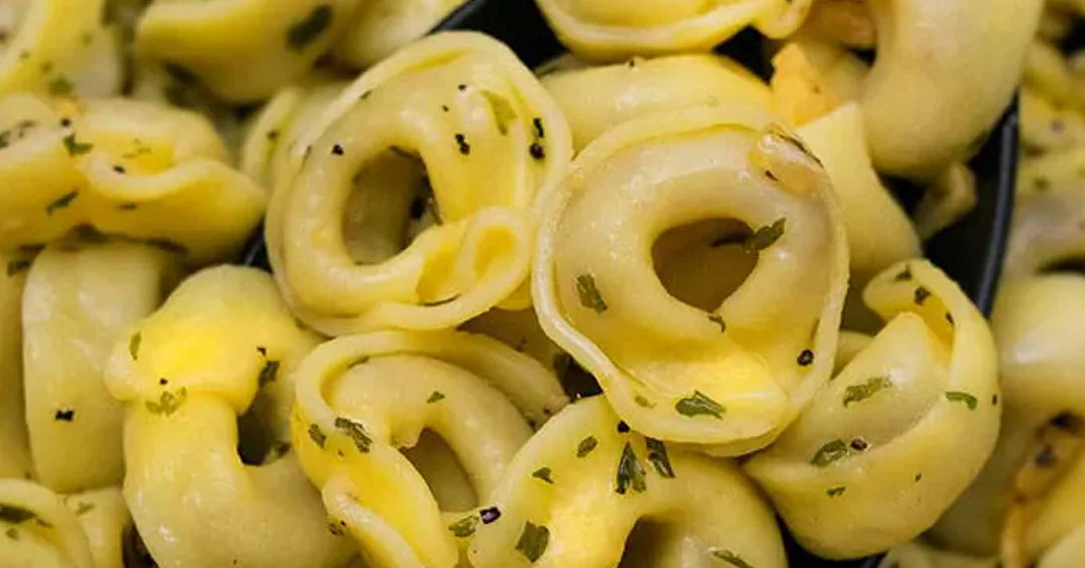 Tortellini with Garlic Butter Sauce | Dave Tavres